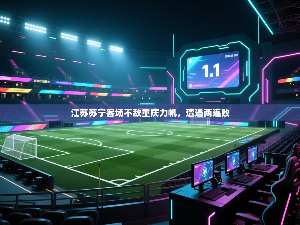 江苏苏宁客场不敌重庆力帆，遭遇两连败