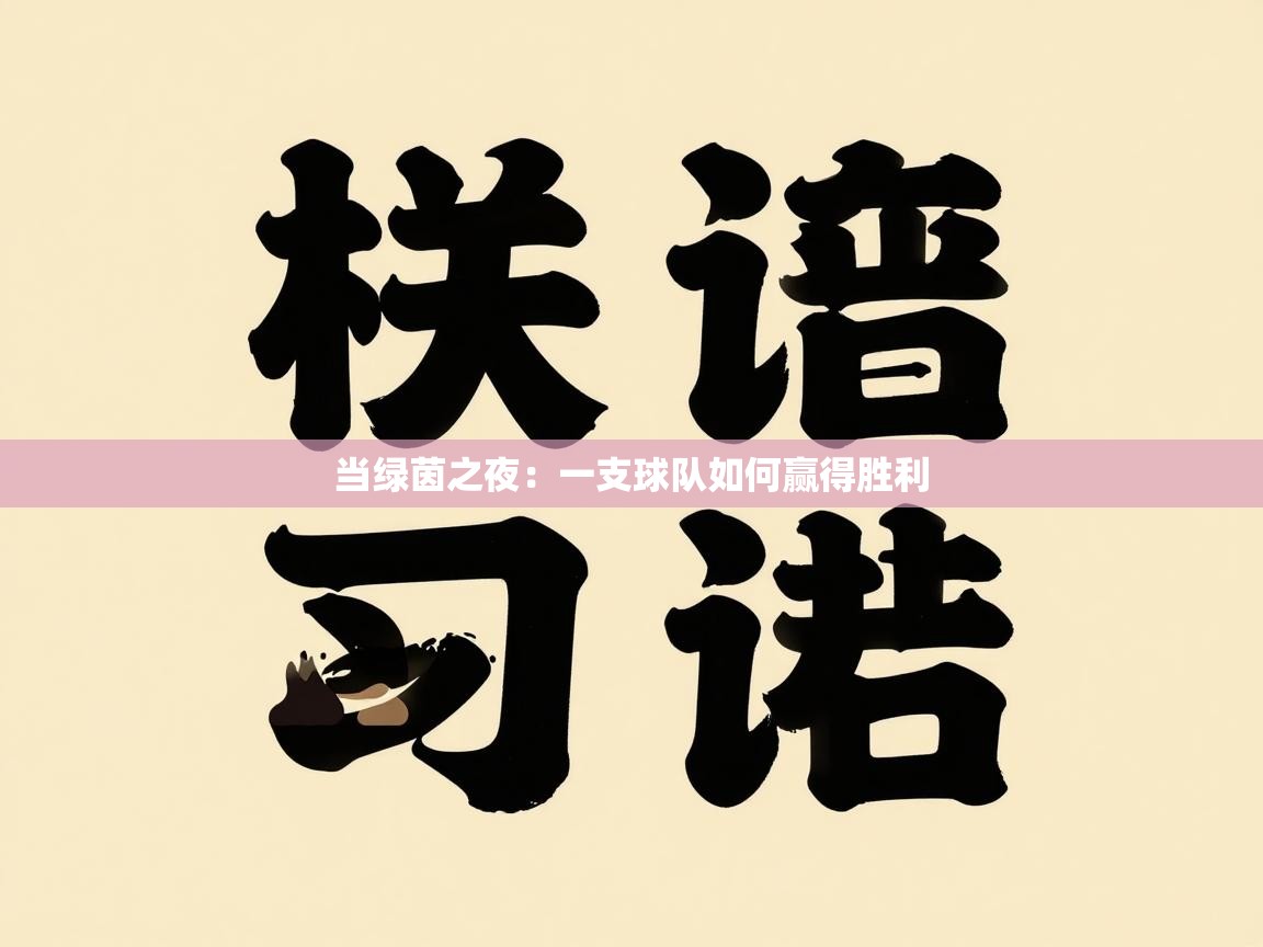 当绿茵之夜：一支球队如何赢得胜利  第2张